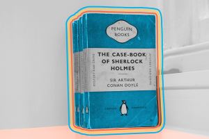 Old copies of "The Case-book of Sherlock Holmes" by Arthur Conan Doyle