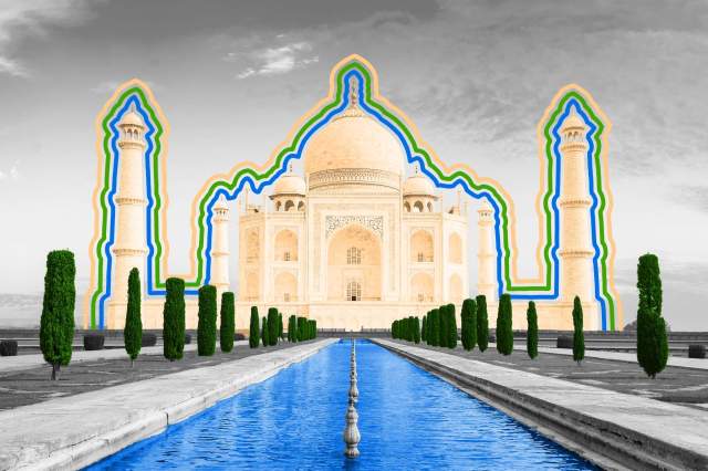 View of the Taj Mahal