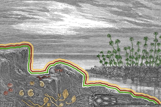 Landscape of the Earth during the Devonian Period
