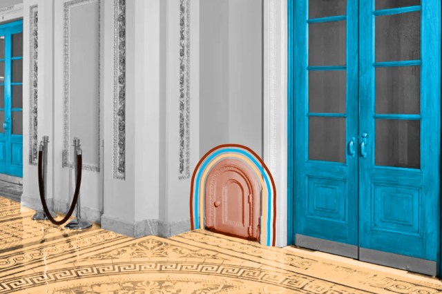 Small doors in the U.S. Capitol